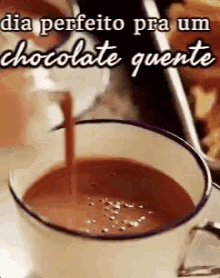 Dia Perfeito / Chocolate Quente / Frio / Inverno / GIF - Hot Cocoa Chocolate Cup GIFs