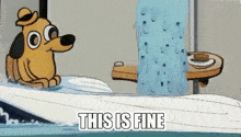 This Is Fine Flood GIF - This Is Fine Flood Water GIFs