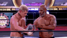 Cody Rhodes Mike Tyson GIF - Cody Rhodes Mike Tyson Winner GIFs