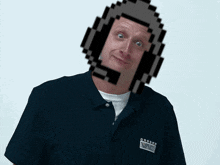 a man with headphones on his head is wearing a shirt that says dread van