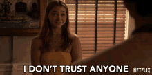I Dont Trust Anyone Madelyn Cline GIF - I Dont Trust Anyone Madelyn Cline Sarah Cameron GIFs