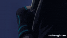 a blue background with a make a gif.com watermark