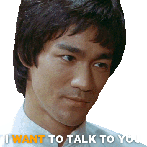 I Want To Talk To You Lee Sticker - I Want To Talk To You Lee Bruce Lee Stickers