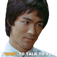 I Want To Talk To You Lee Sticker - I Want To Talk To You Lee Bruce Lee Stickers