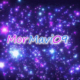 the word mormaviq is surrounded by lots of colorful stars
