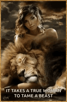 Woman Lion GIF - Woman Lion True Woman GIFs