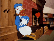 Heart Donald Duck GIF - Heart Donald Duck In Love GIFs