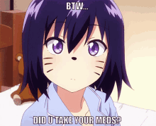 Anime Girl Anime GIF - Anime Girl Anime Purple Hair GIFs
