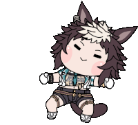a cartoon drawing of a cat with a tattoo on his chest that says rm