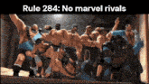 rule 284 : no marvel rivals is written on the bottom of a picture