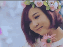 Wine Su Flower GIF - Wine Su Flower Myanmar Actress GIFs