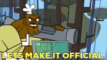 Total Drama Chef Hatchet GIF - Total Drama Chef Hatchet Lets Make It Official GIFs