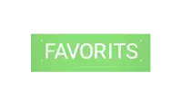 a blue sign with the word favorites on it