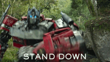 Stand Down Optimus Prime GIF - Stand Down Optimus Prime Transformers Rise Of The Beasts GIFs