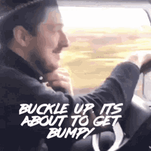 marcus mumford driving smile happy buckle up