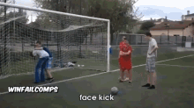Face Kick GIF - Facekick Soccer Butt GIFs