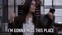 Miss This Place Amy Santiago GIF - Miss This Place Amy Santiago Melissa Fumero GIFs