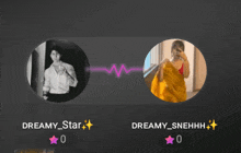 a man and a woman are shown in circles with the name dreamy star