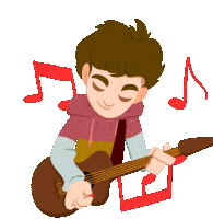 Playing Guitar Ricky Bowen Sticker - Playing Guitar Ricky Bowen High School Musical The Musical The Series Stickers