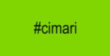 a green background with the words #cimari written on it