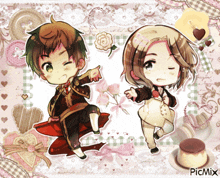 a picture of a boy and a girl with the word picmix on the bottom