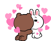 Cony Cony And Brown Sticker - Cony Cony And Brown Brown Stickers