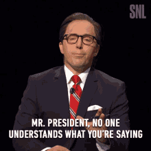 Mr President No One Understands What Youre Saying GIF - Mr President No One Understands What Youre Saying Chris Wallace GIFs