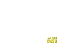 a white background with the words spongebob sponge bash written on it