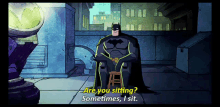 batman sitting