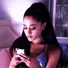 Ariana Grande Texting GIF