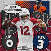 Denver Broncos (3) Vs. Arizona Cardinals (0) First-second Quarter Break GIF - Nfl National Football League Football League GIFs
