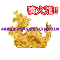a statue of a dragon with 480k 2 ngay 8 % loi nhuan