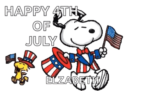 4th of july snoopy gif