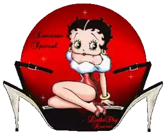 Betty Boop Sticker - Betty Boop High Heels Stickers