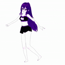 purple anime