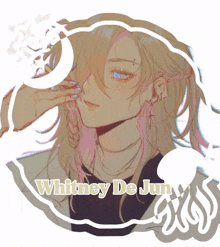 a picture of a girl with the name whitney de jun