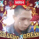 a picture of a man in a frame that says mrh sffud crew