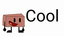 a logo for cool and stuff with a brick on it
