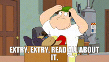 Extra Extra Read All About It GIF - Extra Extra Read All About It Stan Smith GIFs