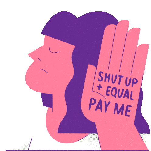 Shut Up And Equal Pay Me Talk To The Hand Sticker - Shut Up And Equal Pay Me Talk To The Hand Hand Stickers