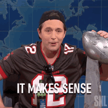 It Makes Sense Tom Brady GIF - It Makes Sense Tom Brady Saturday Night Live GIFs