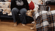 Dog Blanket GIF - Dog Blanket Flop GIFs