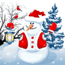 boldog kar%C3%A1csonyt snowman santa hat smiling snow