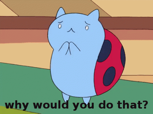 Why Would You Do That? GIF - Cat Bug Bravest Warriors Why Would You Do That GIFs