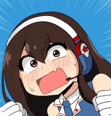 Mega Moeka Excited Moeka Hoshizora GIF