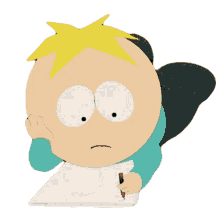writing a letter butters stotch south park s13e4 the queef sisters