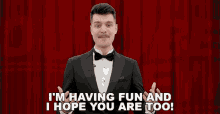 Im Having Fun And I Hope You Are Too Benedict Townsend GIF - Im Having Fun And I Hope You Are Too Benedict Townsend Youtuber News GIFs