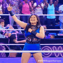 Fist Pump Vivian Rivera GIF - Fist Pump Vivian Rivera Wow Women Of Wrestling GIFs