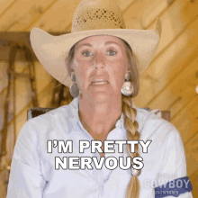 Im Pretty Nervous Jennifer Hudgins GIF - Im Pretty Nervous Jennifer Hudgins Ultimate Cowboy Showdown Season2 GIFs