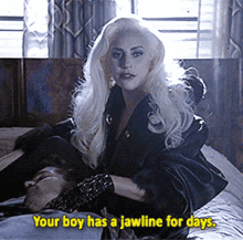 Lady Gaga Jawline GIF - Lady Gaga Jawline Your Boy GIFs